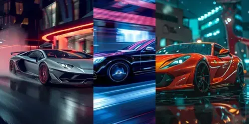Luxury Car Angles Showcase generated by midjourney