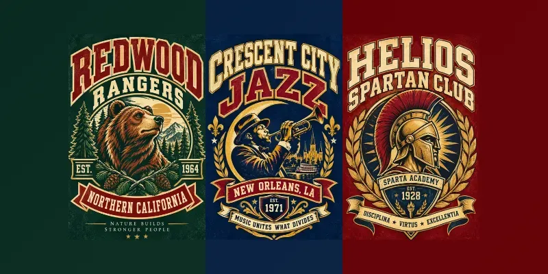 Vintage Americana Varsity Athletic Walls