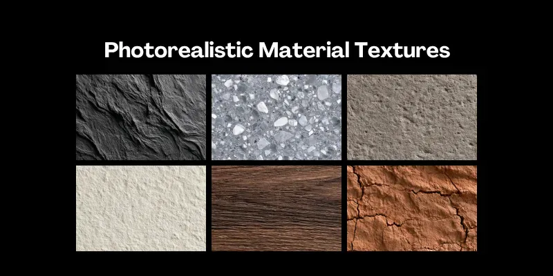 Photorealistic Material Textures generated by undefined