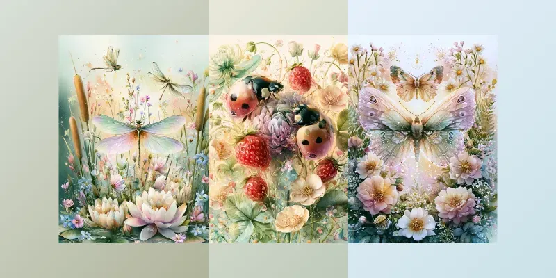 Garden Insects Junk Journals generated by undefined