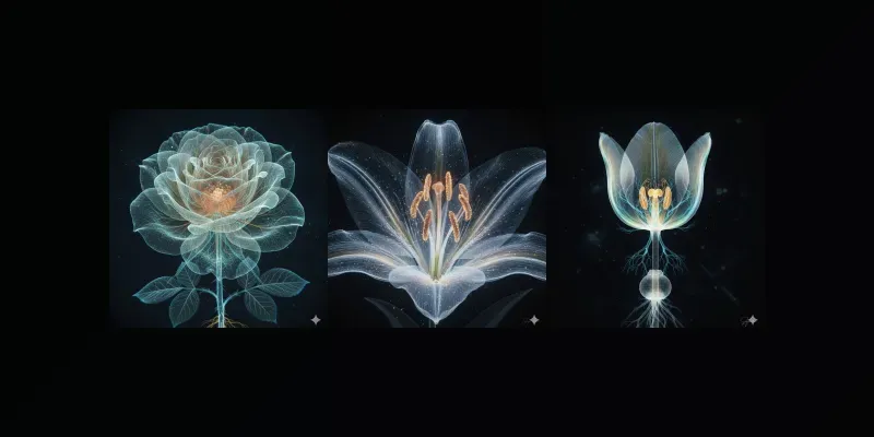 Ethereal Botanical Xray Art generated by undefined