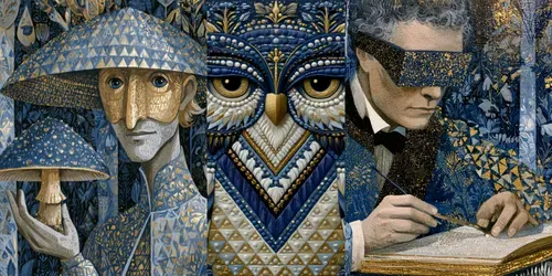 Gilded Woodland Folklore Art generated by midjourney