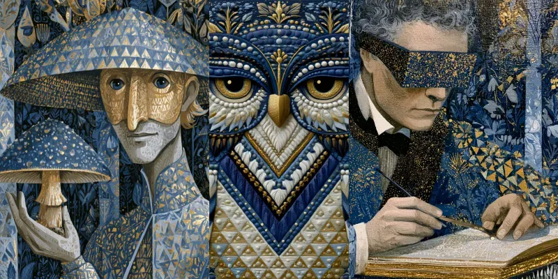 Gilded Woodland Folklore Art generated by undefined