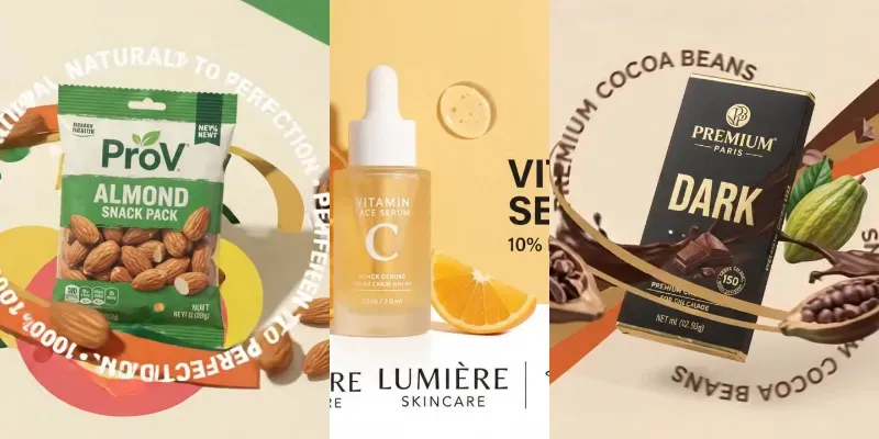 Typography Driven Product Orbit Ads