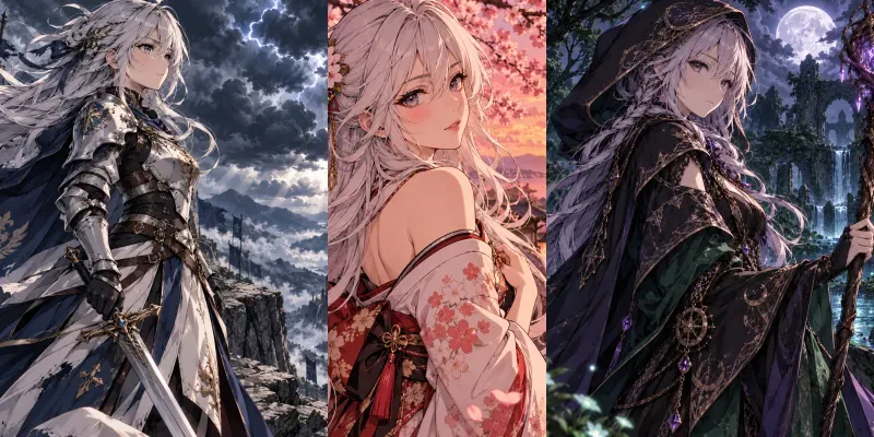 Anime Style Character Portraits generated by undefined