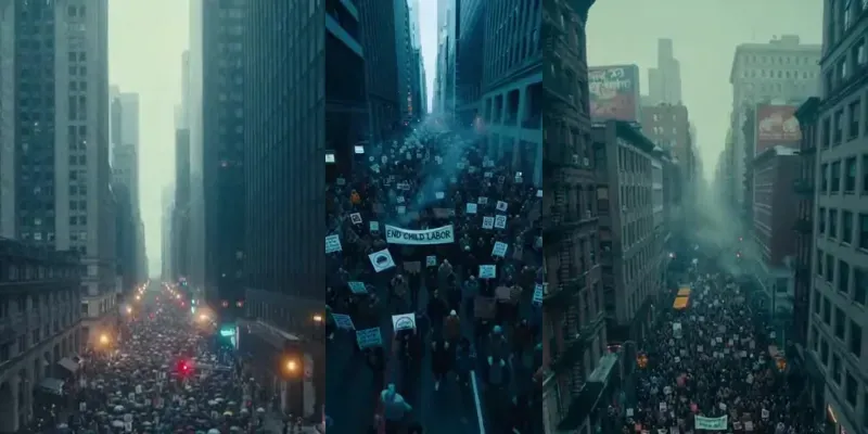 15 Sec Cinematic Protests Videos generated by undefined