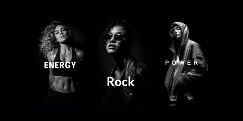 Monochrome Creative Portrait Series generated by undefined