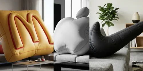 Inflatable Logo Pillow Generator generated by gemini-image