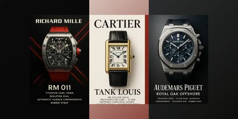 Luxury Watch Posters generated by undefined