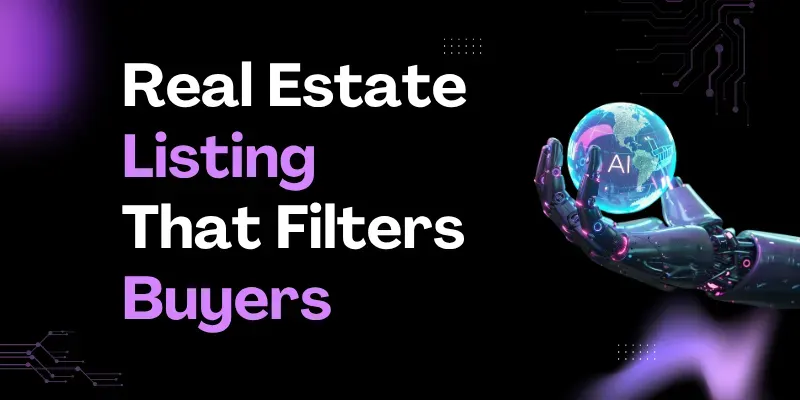 Real Estate Listing That Filters Buyers generated by undefined