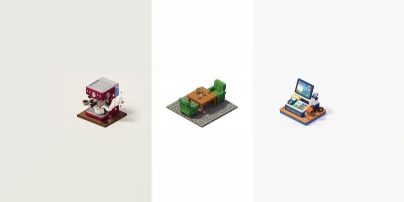 3D Isometric Simulator Game Assets generated by undefined