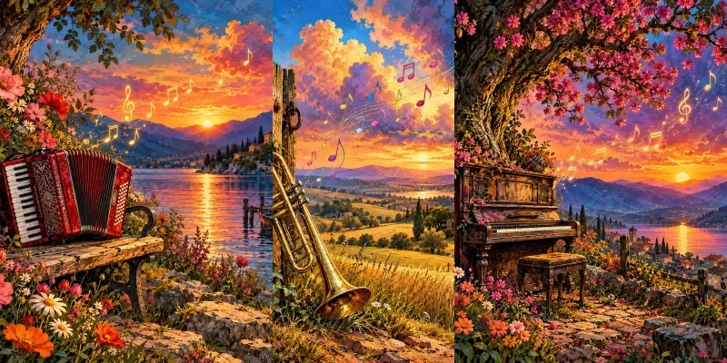 Musical Countryside Art