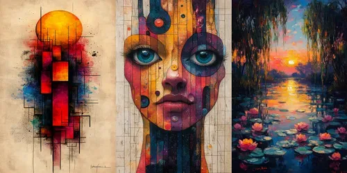 Vibrant Art Inspired By Masters generated by midjourney
