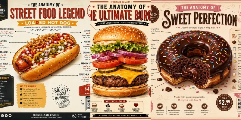 Anatomy Of Food Infographic Generator generated by undefined