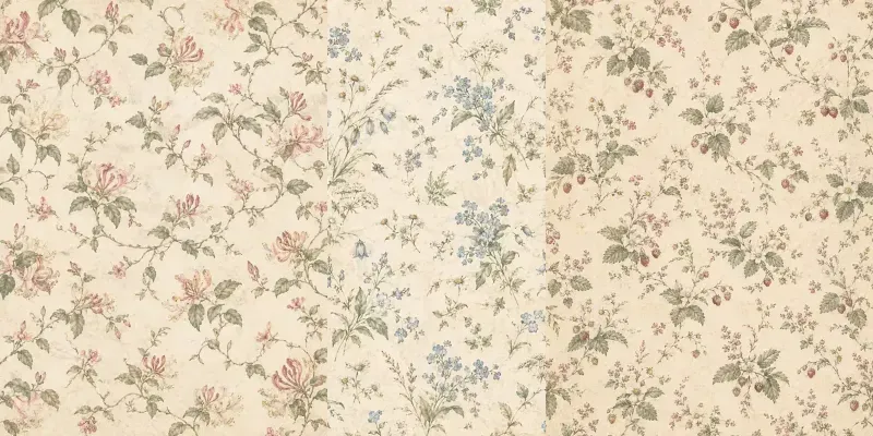 Shabby Chic Wild Flower Papers