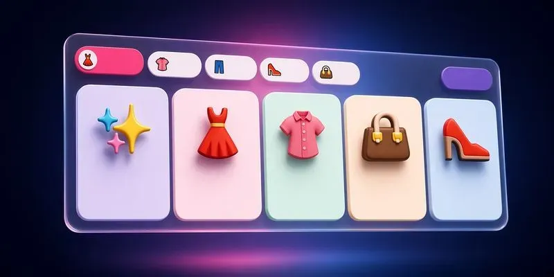 Colorful Fashion Ecommerce Storefront UI