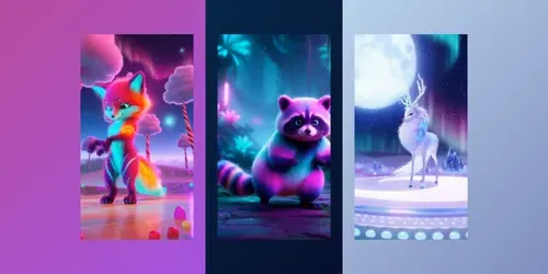 Magical Animals Dance Parties generated by sora