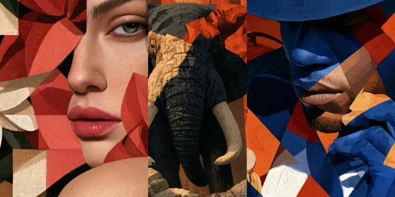 Surreal Cubist Fine Art Portraits