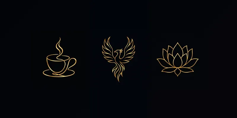 Minimal Line Art Logos generated by undefined