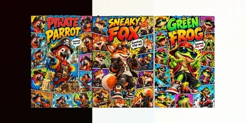 Comic Character Collage Posters generated by chatgpt-image