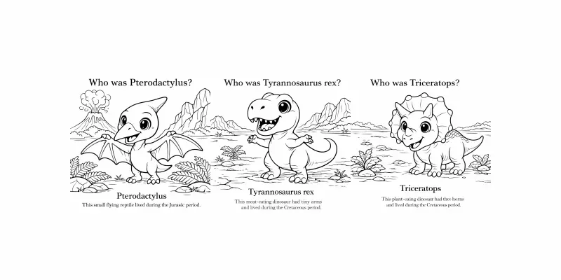 Dinosaur Coloring Pages generated by undefined