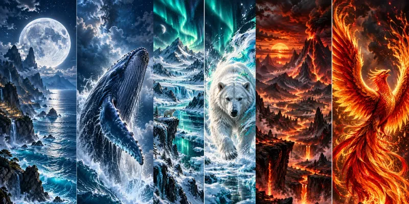 Cinematic Diptych Art Generator