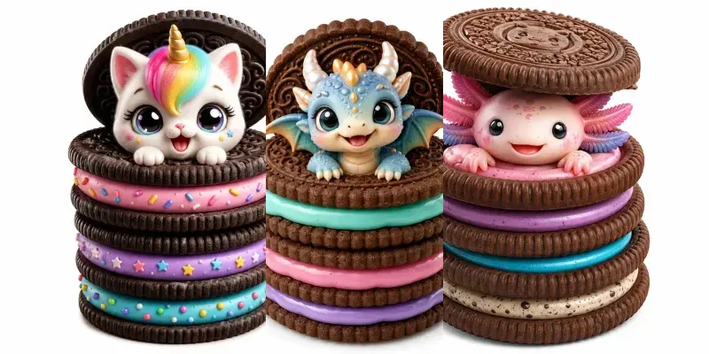 Cute Cookie Character Stacks generated by undefined