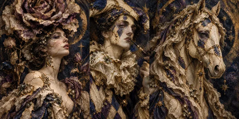 Gilded Souls Gothic Surreal Portraits