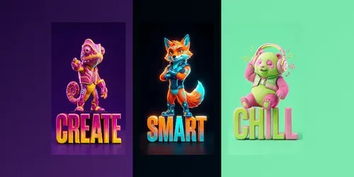 Bold Mascot Advertising Campaigns generated by gemini-image