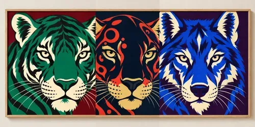 Modern Animal Portrait Wall Art generated by chatgpt-image