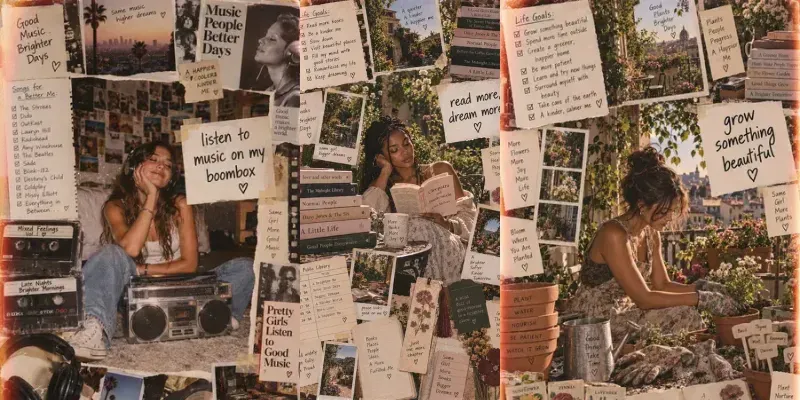 Analog Life Goals Hobby Vision Boards generated by undefined