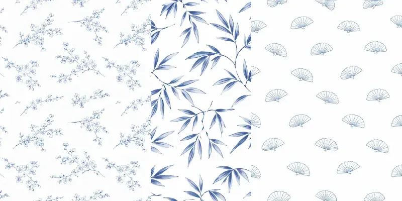 Chinoiserie Seamless Patterns generated by undefined