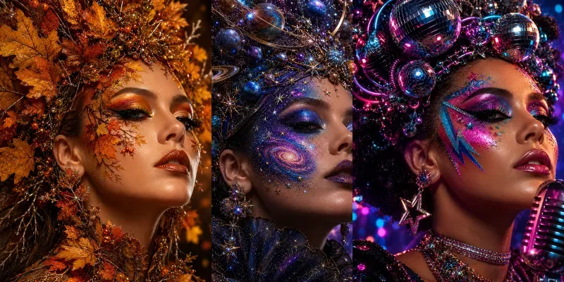 Beauty Themed Hair And Makeup generated by undefined