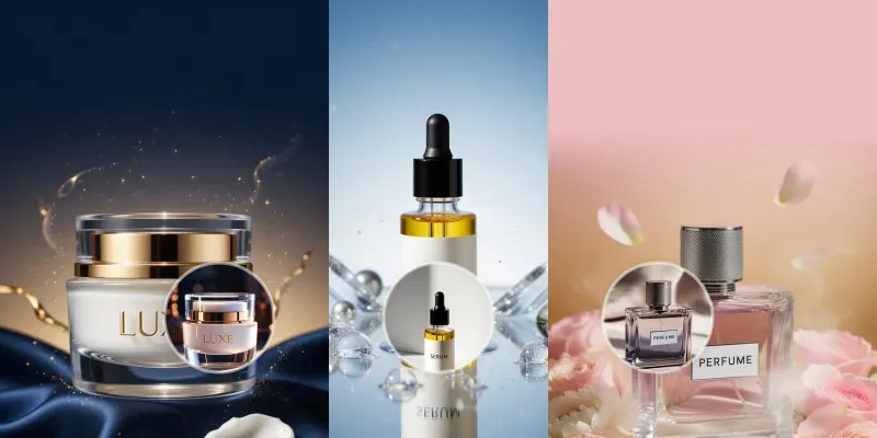 Beauty Brand Ad Visuals generated by undefined