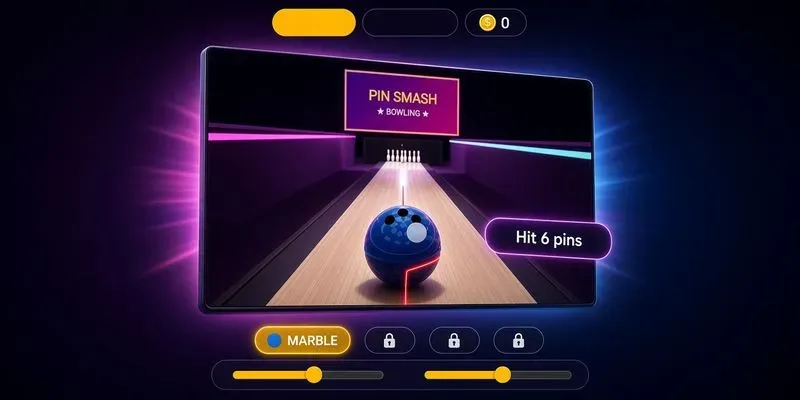 3D Physics Bowling Infinite Html5 Game