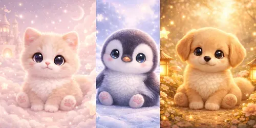 Magical 3D Worlds Of Baby Animals generated by chatgpt-image