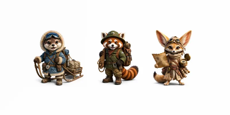 Adventurous Character Explorers generated by undefined