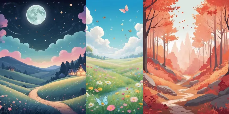 Dreamy Storybook Landscapes Leonardo generated by undefined