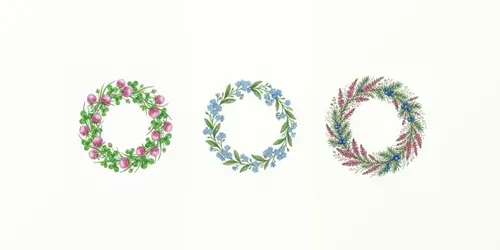 Minimalist Watercolor Wreath Art generated by gemini-image