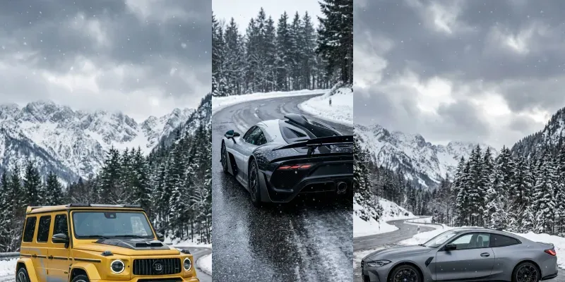 Realistic Snow Cars generated by undefined