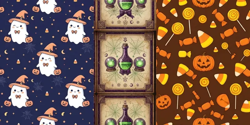 Halloween Seamless Patterns