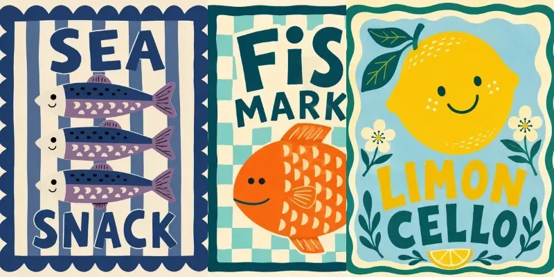 Retro Italian Food Posters generated by undefined