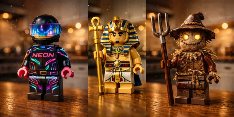 Ultra Cinematic Lego Portrait Shots generated by undefined