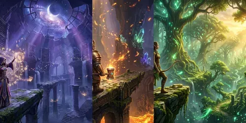 Cinematic Concept Art Templates generated by gemini-image