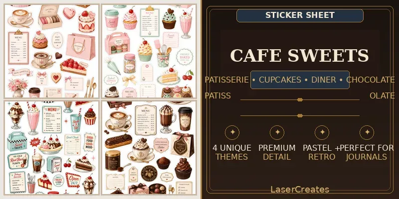 Sweet Cafe Treat Sheets generated by undefined