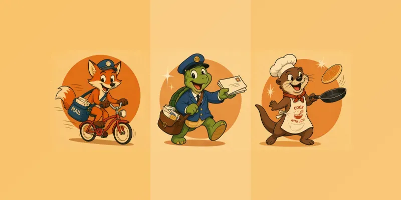 Whimsical Working Animal Characters generated by undefined