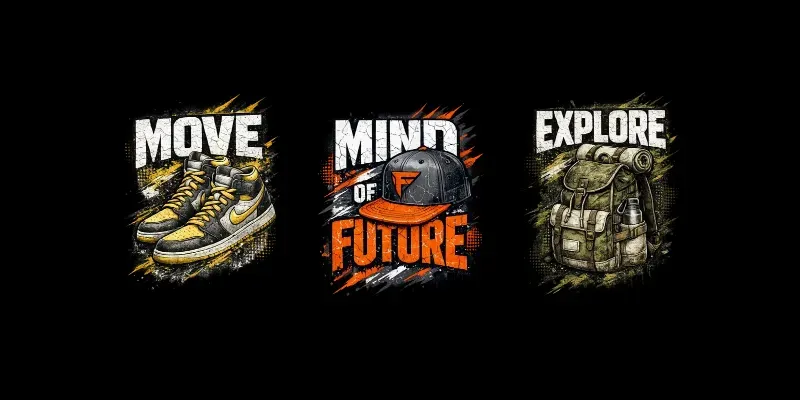 Urban Typography Streetwear Tee Designs generated by undefined