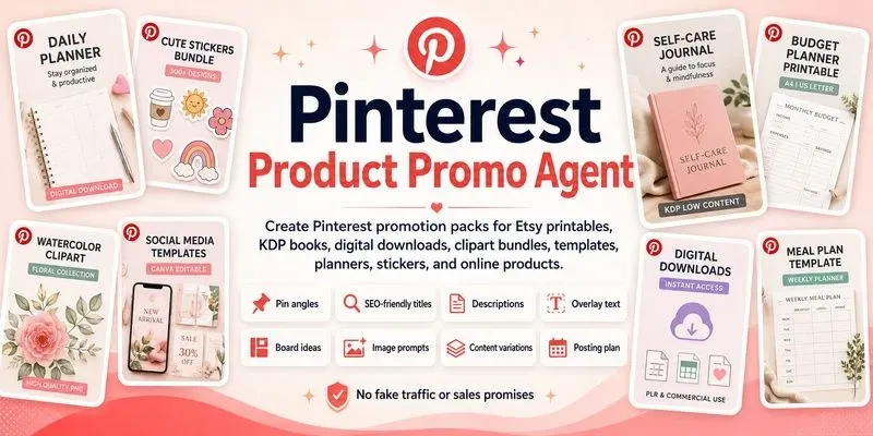 Pinterest Product Promo Agent generated by undefined