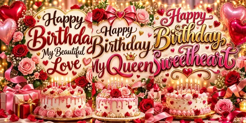 Romantic Luxury Birthday Glows