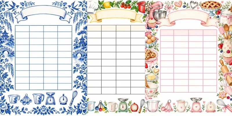 Kitchen Conversion Chart Art Prints